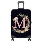 Bhahb Luggage Suitcase Cover Protector Luggage Elastic Washable Baggage Covers Initial Cute Aesthetic For Unisex Women Girls Tra