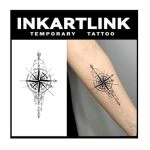 Inkartlink Tattoo Tech 2 Sheets Large Semi Permanent Tattoo Adult Art Design Temporary Tattoos Lasts 1-2 Weeks Waterproof Realis
