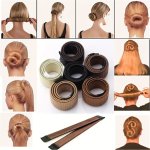 1PC Elegant Magic Hair Bun Maker Diy Hairstyle Donut Tool Versatile Headband For Women Stylish Hair Accessories For Sophisticate