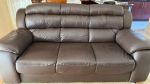 3 Piece Grafton Everest Leather Upper Couch Set
