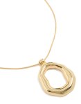 Goldair Gold Plated Organic Circle Pendant Necklace