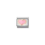Composable Classic Link Gold With Pink Heart