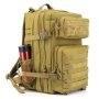 45 Litre Capacity Waterproof Custom Molle Tactical Backpack - Tan