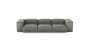 Three Module Sofa - Leather - Light Grey - 314CM X 115CM