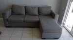 Cushioned Grey L Shaped Couch