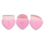 Pink Heart Shaped Makeup Brushes Set