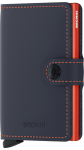 Secrid Miniwallet Matte Nightblue & Orange - Ys Travel Bags