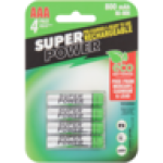 Power Aaa Rechargeable Batteries 4 Pack