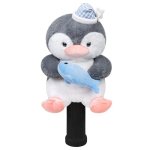 Funny Penguin Golf Headcover Animals Plush Golf Club Head Covers Small Size Fits Hybird And Irons Large Size Fits Standard 460CC