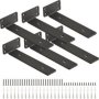 6 Pieces Floating Shelf Heavy Duty Hidden L Brackets -8 Inch