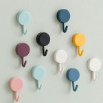 10 20PCS - Macaron Color - Self-adhesive Hook Minimalist Solid Color Punch-free Sticky Hook For Home Wall Hook For Bathroom Kitc
