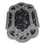 Smte Quality Large 3D Printed European Style Rug Black & White F1 B19 With Keychain