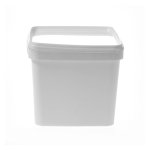 Ice Cream Tub With Lid White 5LT 1X5