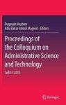 Proceedings Of The Colloquium On Administrative Science And Technology - Coast 2013 Hardcover 2015 Ed.