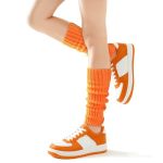 Pt Haahoos Leg Warmers For Women Fashion Leg Warmer 80S Women's Leg Warmers Girls Legwarmers Accessories For Party Sports 1 Oran