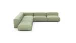 Five Module Corner Sofa - Linen - Olive - 325CM X 325CM