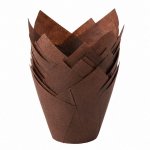 Brown Jumbo Tulip Cupcake Casings Pack Of 200
