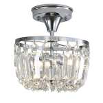 Clara Acrylic Crystal Light Chrome Or Gold - Gold