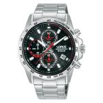 LORUS Sports Men& 39 S Quartz Chronograph Watch Black Sunray Dial