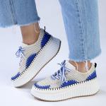 Madison Stitch Multi Color Sneaker - Blue Multi - 8