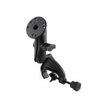RAM Yoke Clamp Mount With Double Socket Arm And Round Base Adapter