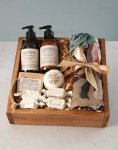 Beige Floral Scarf With Rooibos Pamper Goods