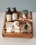 Beige Floral Scarf With Rooibos Pamper Goods