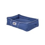 Rogz Lekka Cushioned Bed - Medium Navy grey