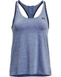 Women's Ua Knockout Mesh Back Tank - Mineral Blue Light Heather XL