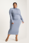 Yolanda Poloneck Bodycon Dress - Flintstone - XXL