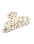 Tweens Acrylic Diamante & Flower Print Hair Claw Clip