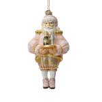 Glass Santa 8X7X15.2CM