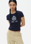 Ribbed T-Shirt - Navy Blue & Belle Me