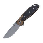 CRKT Jake Bronze ALUMINUM G10 Handle With Two Tone Bead Blast brushed Finish Blade