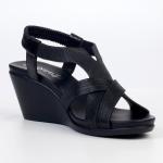 Katia 1 - Wedge Sandal - Black - 8