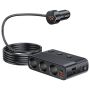 128W Car Charger USB3.0/PD Interface