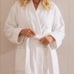 Classic Toweling Bathrobe White - Large XL