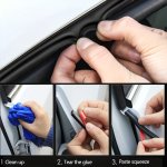 Universal Car Door Edge B-pillar Waterproof Dustproof Noise Insulation Strip Car Hood Trunk Noise Reduction Sealing Protect Stri