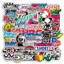 Trendy Jdm Car Decals - Durable Plastic Retro Stickers For Vehicle Customization & Personalization