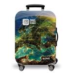 Printed Luggage Protector Cover - World Connection - Xlarge
