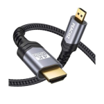 Peachz- Micro HDMI To HDMI Cable 4K Micro HDMI To HDMI Male Cable Adapter 2 Meters