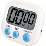 1PC Digital Kitchen Timer With Magnetic Backing Minute Second Count Up Countdown Timer For Cooking Baking Sports And Office Use
