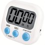 1PC Digital Kitchen Timer With Magnetic Backing Minute Second Count Up Countdown Timer For Cooking Baking Sports And Office Use Suitable For Restaurant Battery