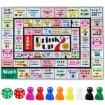 Fofeadm Drinking Board Games For Adults Rubber Mat Drinking Board Game Funny Party Interactive Drinking Games For Game Night Bir