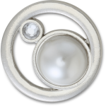 Silver Ring With Pearl Jibbitz - Multi Osfa