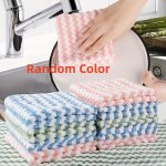 10-PACK Multifunctional Cleaning Cloths Durable And Highly Absorbent Ideal For Kitchen And Bathroom Use Household Cleaning Suppl