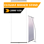 Elegant L Banner Stand 850 X 2000MM