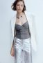 Mesh Bustier Top - Grey