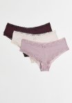 3-PACK Hipster Briefs - Light Purple powder Pink