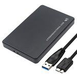 Jacobsparts 2.5" Sata USB 3.0 Tool-free Hard Drive Disk Hdd SSD Enclosure External Case